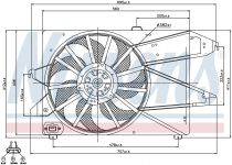 NISSENS 85482 Hűtőventillátor FORD MONDEO MK3