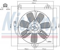 NISSENS 85534 Hűtőventillátor TOYOTA RAV 4 I