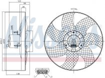 NISSENS 85542 Hűtőventillátor VOLKSWAGEN LUPO / POLO III / SHARAN