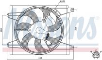 NISSENS 85587 Hűtőventillátor KIA CERATO / SPECTRA II