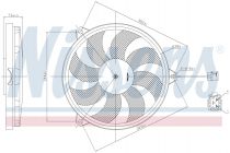NISSENS 85607 Hűtőventillátor PEUGEOT 206 / 206+