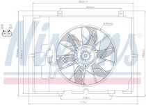 NISSENS 85653 Hűtőventillátor MERCEDES E-osztu00e1ly