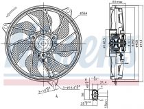 NISSENS 85662 Hűtőventillátor PEUGEOT 206