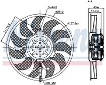 NISSENS 85692 Hűtőventillátor AUDI A6 / A6 ALLROAD / S6