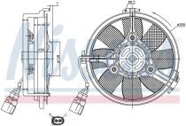 NISSENS 85742 Hűtőventillátor AUDI A4 / A6 / S4 / S6