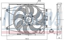 NISSENS 85744 Hűtőventillátor FORD KA