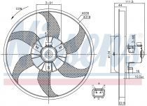 NISSENS 85782 Hűtőventillátor OPEL ADAM / CORSA D
