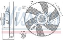 NISSENS 85799 Hűtőventillátor SEAT CORDOBA / IBIZA II / INCA