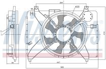 NISSENS 85884 Hűtőventillátor HYUNDAI ACCENT / VERNA