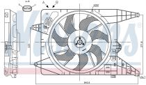 NISSENS 85890 Hűtőventillátor RENAULT LOGAN I / SANDERO I