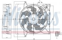 NISSENS 85896 Hűtőventillátor HYUNDAI i30