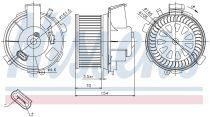 NISSENS 87021 Utastér ventillátor