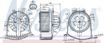 NISSENS 87038 Utastér ventillátor RENAULT SCENIC II