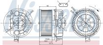 NISSENS 87043 Utastér ventillátor RENAULT MEGANE 2