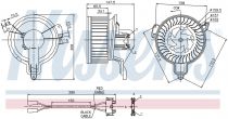 NISSENS 87048 Utastér ventillátor