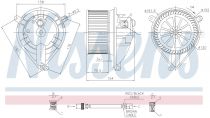 NISSENS 87052 Utastér ventillátor MERCEDES V-osztu00e1ly I / VITO I