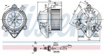 NISSENS 87053 Utastér ventillátor