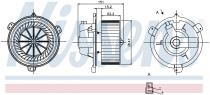 NISSENS 87056 Utastér ventillátor FIAT BARCHETTA / PUNTO I