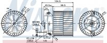 NISSENS 87057 Utastér ventillátor OPEL ASTRA F / ASTRA F CLASSIC / CALIBRA / VECTRA A