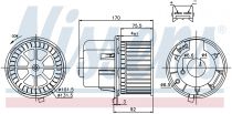 NISSENS 87061 Utastér ventillátor FORD TRANSIT