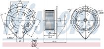 NISSENS 87066 Utastér ventillátor VOLKSWAGEN CORRADO / PASSAT B3 / PASSAT B4 / TRANSPORTER T4