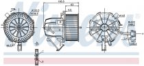 NISSENS 87075 Utastér ventillátor AUDI A4 / A4 ALLROAD / A5 / Q5 / RS4 / RS5 / S4 / S5 / SQ5