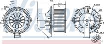 NISSENS 87105 Utastér ventillátor MERCEDES SPRINTER