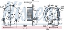 NISSENS 87111 Utastér ventillátor MERCEDES C-osztu00e1ly / CLC-osztu00e1ly / CLK-osztu00e1ly / GW-osztu00e1ly / SL-osztu00e1ly