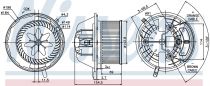 NISSENS 87112 Utastér ventillátor MERCEDES A-osztu00e1ly / B-osztu00e1ly