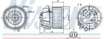 NISSENS 87127 Utastér ventillátor
