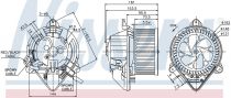 NISSENS 87130 Utastér ventillátor