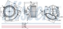 NISSENS 87136 Utastér ventillátor