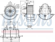 NISSENS 87139 Utastér ventillátor VOLKSWAGEN AMAROK / TOUAREG