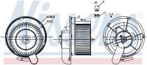 NISSENS 87145 Utastér ventillátor MERCEDES ATEGO / ATEGO 2