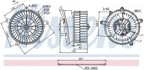 NISSENS 87152 Utastér ventillátor MERCEDES C-osztu00e1ly / CLK-osztu00e1ly / SLK-osztu00e1ly R 170