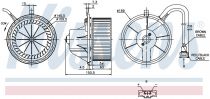 NISSENS 87155 Utastér ventillátor VOLKSWAGEN TRANSPORTER T4