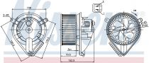 NISSENS 87156 Utastér ventillátor MERCEDES V-osztu00e1ly I / VITO I