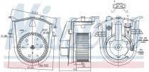 NISSENS 87176 Utastér ventillátor VOLKSWAGEN CADDY II / GOLF CABRIOLET / GOLF III / POLO CLASSIC / VARIANT / POLO III / VENTO