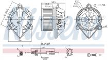 NISSENS 87183 Utastér ventillátor RENAULT SCENIC I