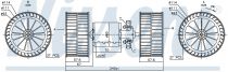 NISSENS 87192 Utastér ventillátor MERCEDES ACTROS MP1 / ACTROS MP2/MP3