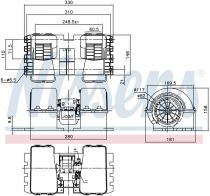 NISSENS 87194 Utastér ventillátor MERCEDES ACTROS MP1