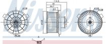 NISSENS 87203 Utastér ventillátor SUBARU PLEO