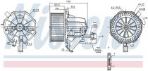 NISSENS 87215 Utastér ventillátor AUDI A4 / A4 ALLROAD / A5 / Q5 / RS4 / RS5 / S4 / S5 / SQ5