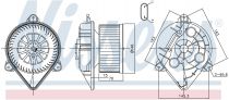 NISSENS 87265 Utastér ventillátor NISSAN PRIMASTAR