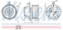 NISSENS 87269 Utastér ventillátor RENAULT DUSTER / LOGAN I / SANDERO I