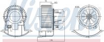 NISSENS 87272 Utastér ventillátor VOLKSWAGEN MULTIVAN / TRANSPORTER T5