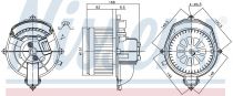 NISSENS 87288 Utastér ventillátor
