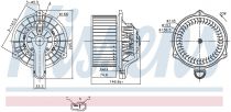NISSENS 87335 Utastér ventillátor HYUNDAI CENTENNIAL / ELANTRA / EQUUS / i30
