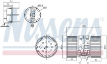 NISSENS 87356 Utastér ventillátor RENAULT MEGANE 3