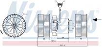 NISSENS 87400 Utastér ventillátor MERCEDES ACTROS MP2/MP3